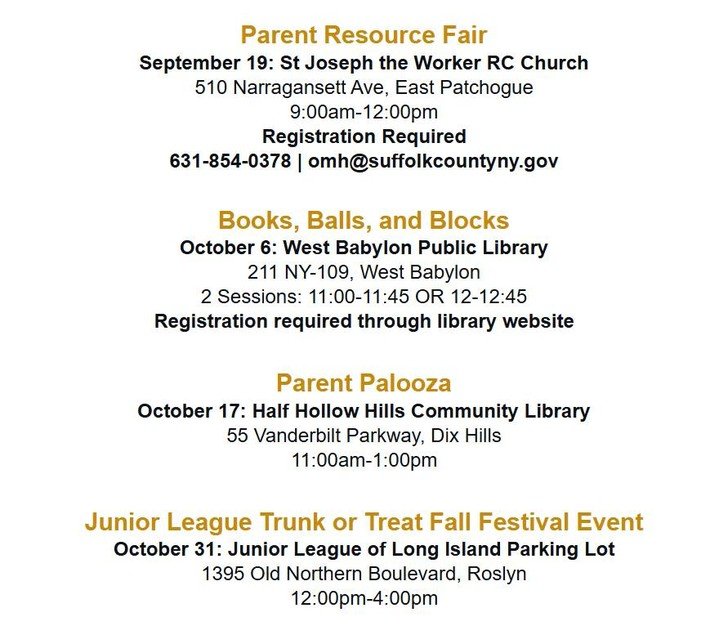 Read the Help Me Grow Long Island Parent Newsletter to learn more about free events across Long Island, research opportunities through Stony Brook and a program update! Available through the link in our bio!