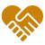 Two hands shaking in a friendly gesture