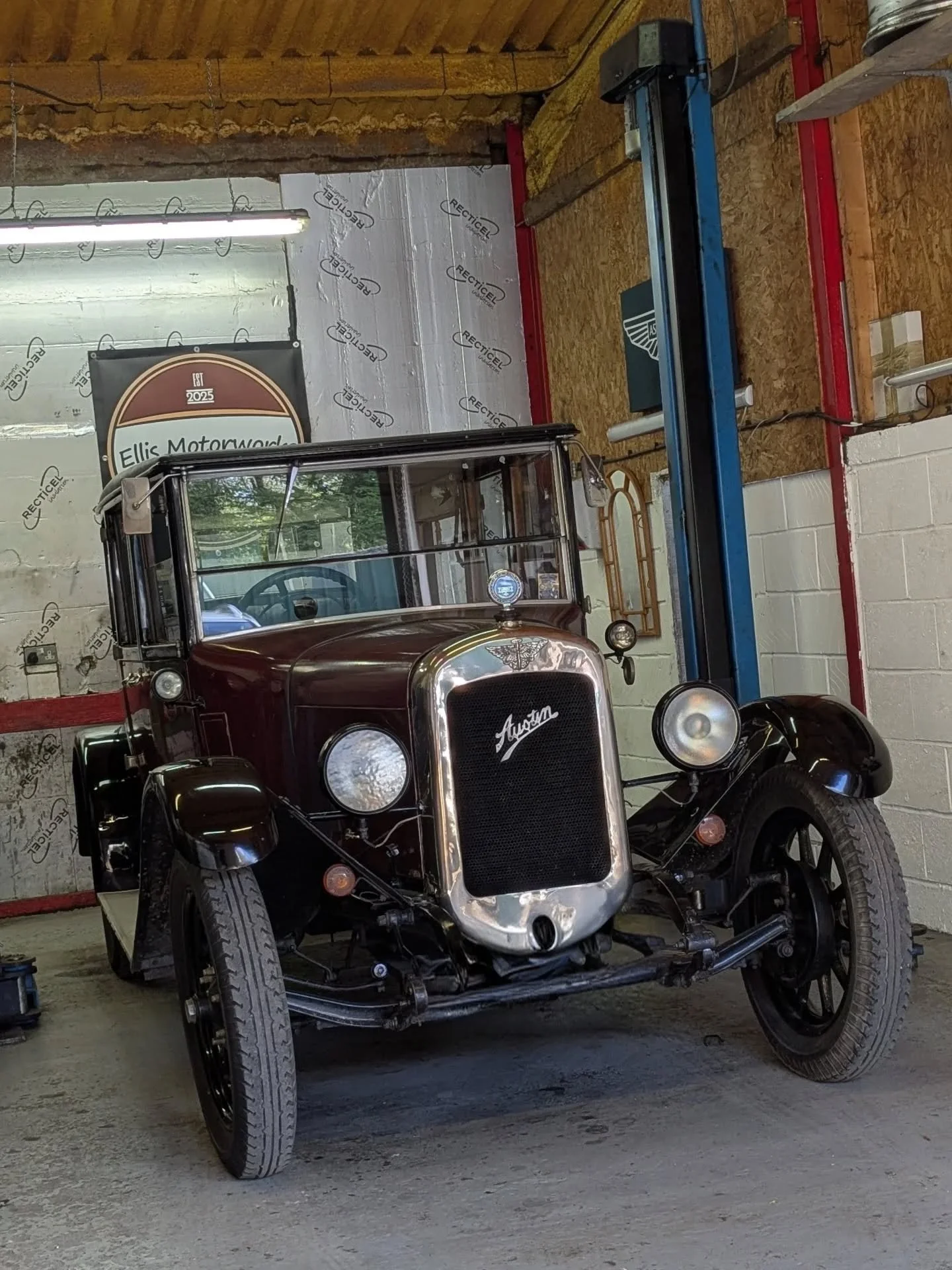 I had this 1928 Austin 12 Heavy in for a pre summer inspection and light maintenance! I have personally been looking after this customer's car for the past 3 years and It was an absolute pleasure to have it in my own workshop! 
The maintenance consis