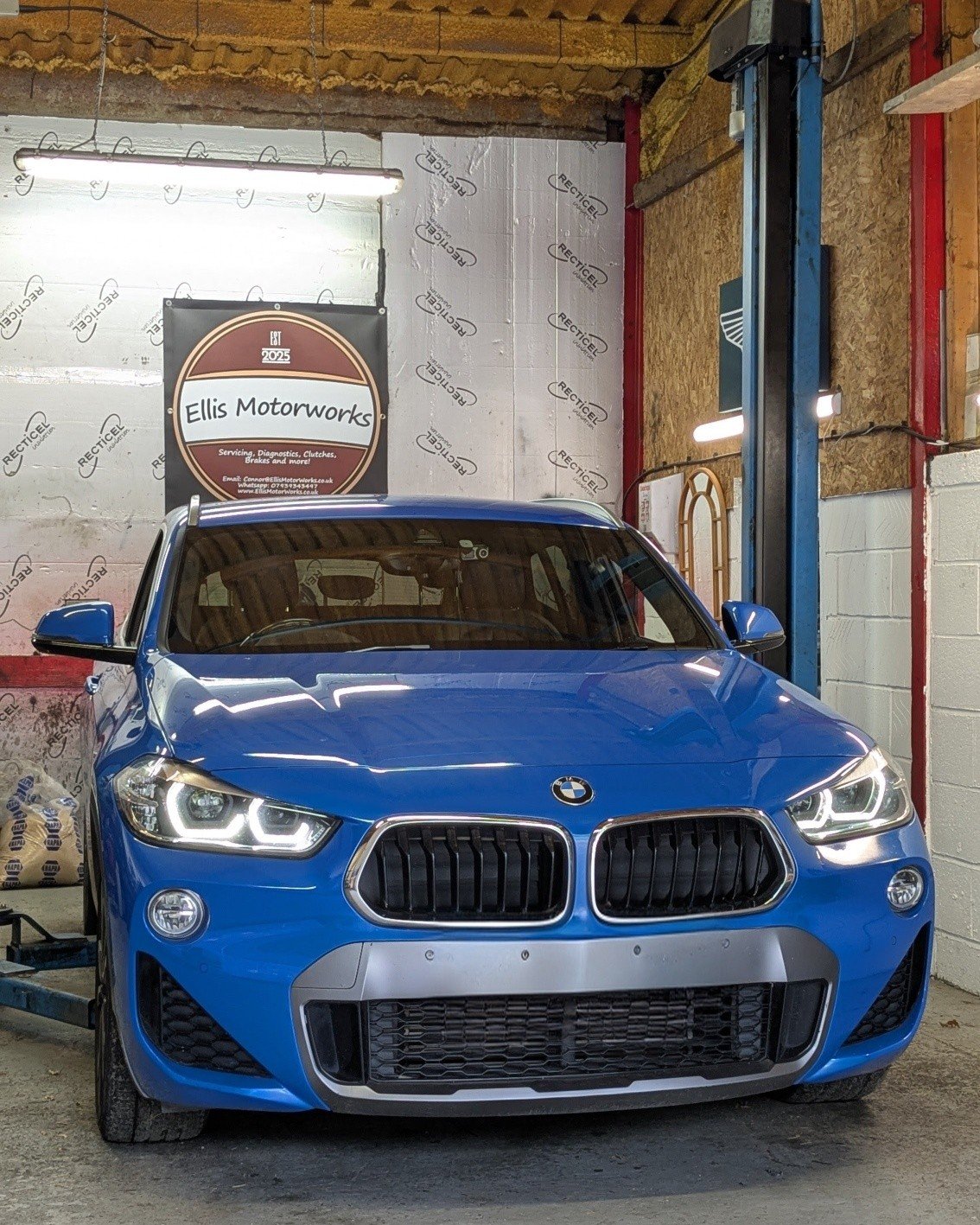 Had this lovely BMW X2 come in recently for a full service. Nice straightforward job, nothing else to notify! Car was in brilliant condition and regular servicing helps with that! 

5⭐ reviews on Google !
If you have any problems with your car / need