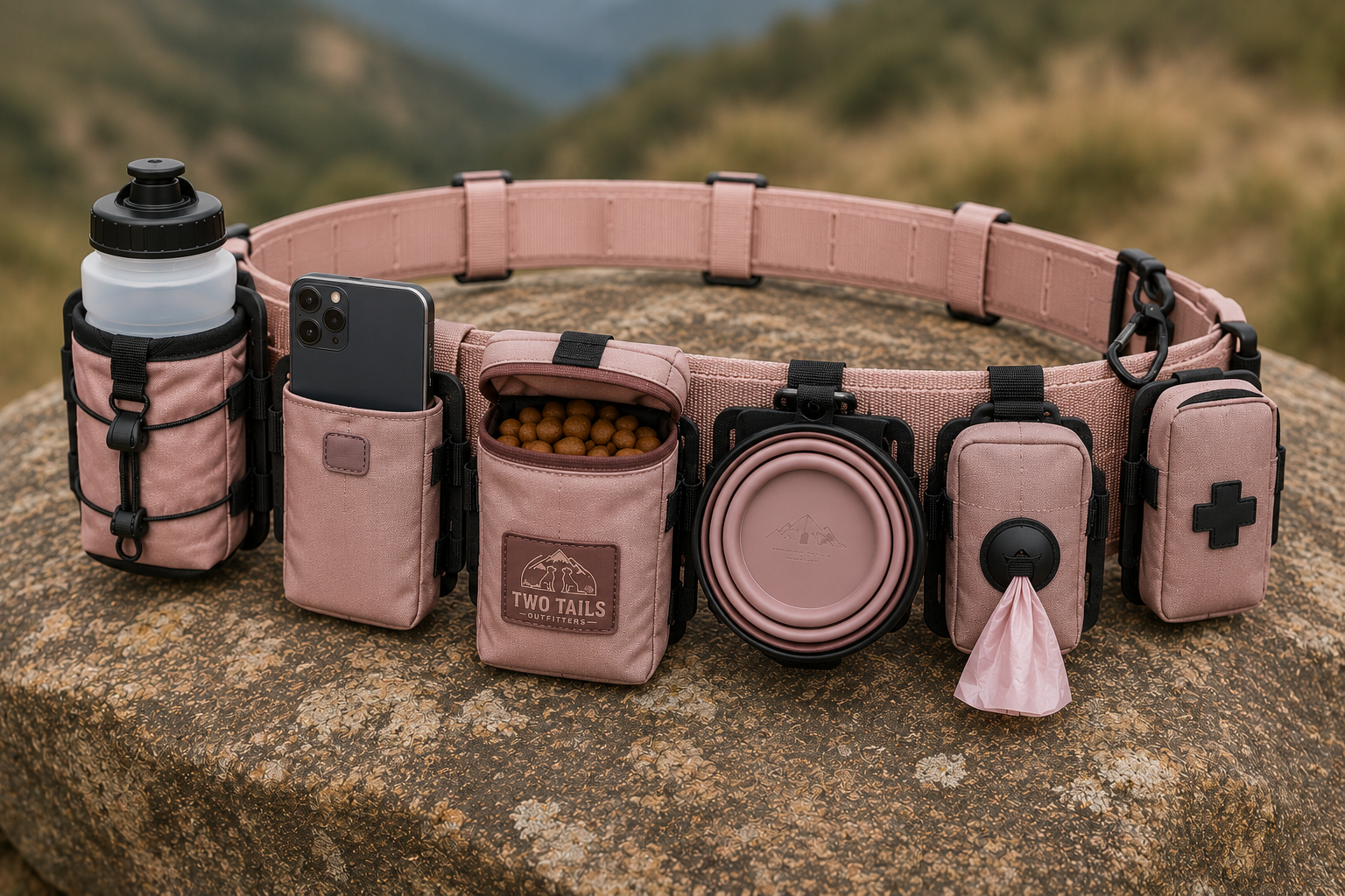 Hiking belt with Advanced Accessories
