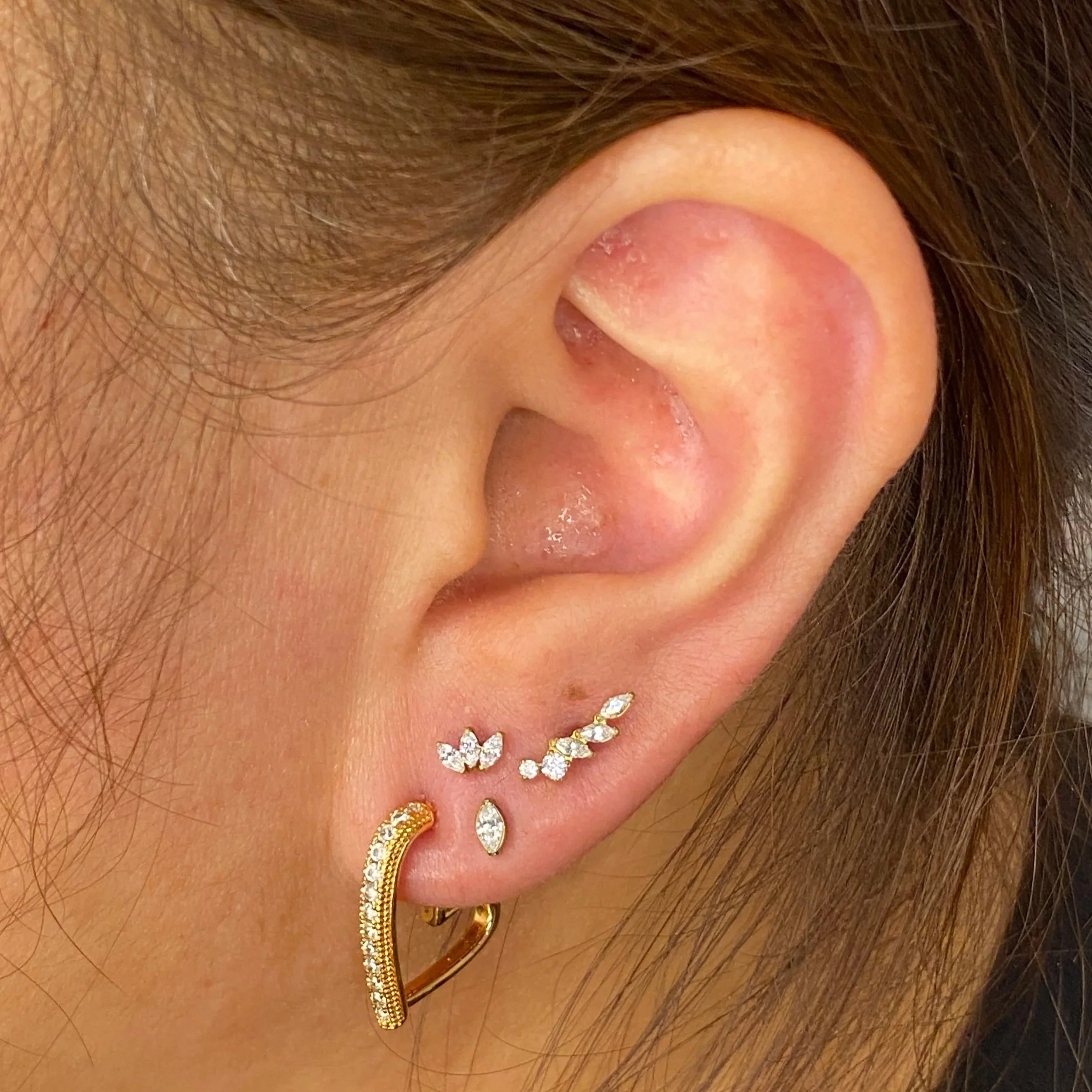 Custom Stack Lobes in between First and Second Lobe Piercing
