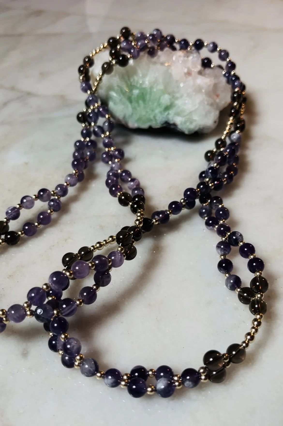 Amethyst | Smokey Quartz | Gold