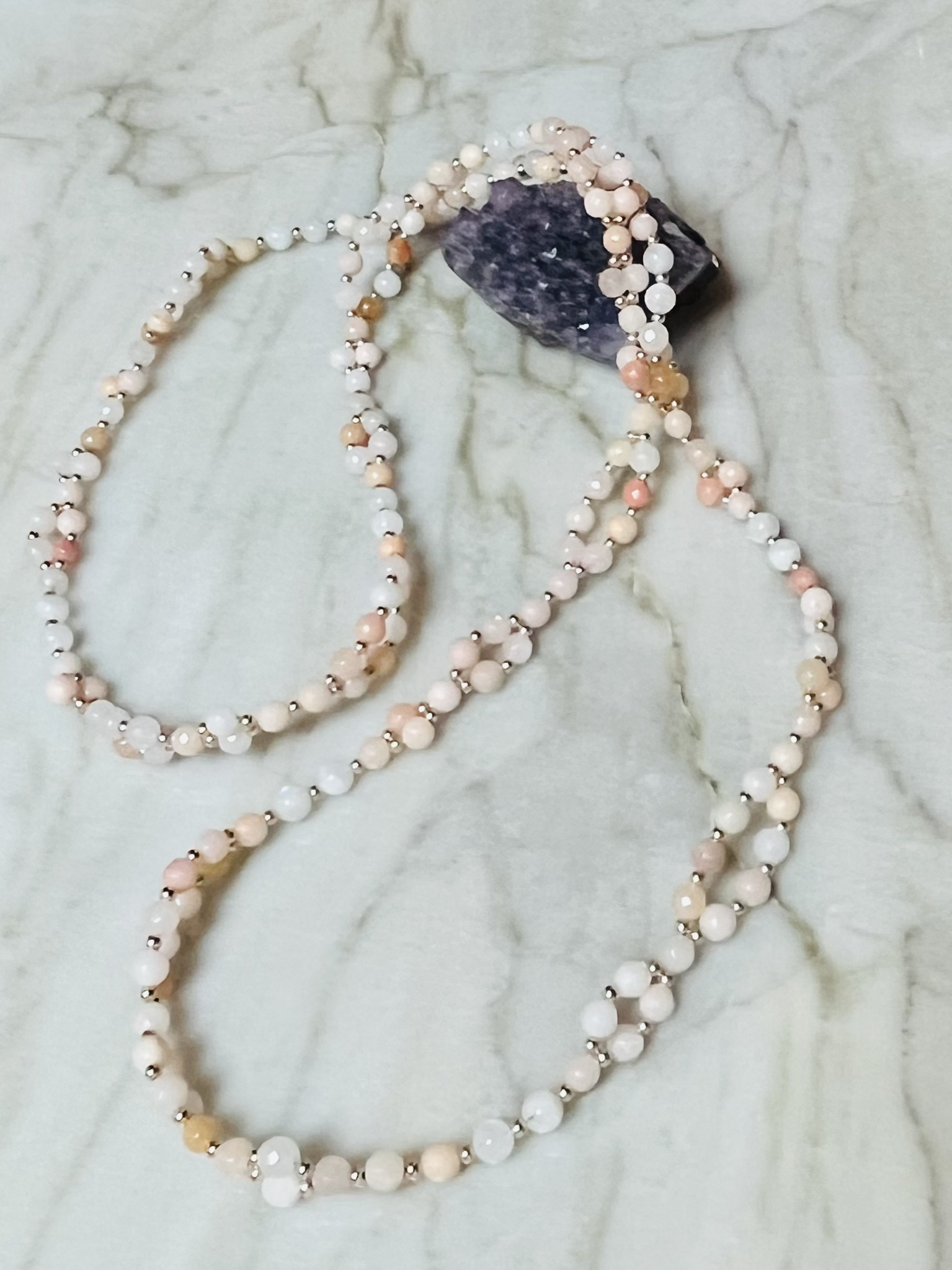 Peach Aventurine | Moonstone | Gold