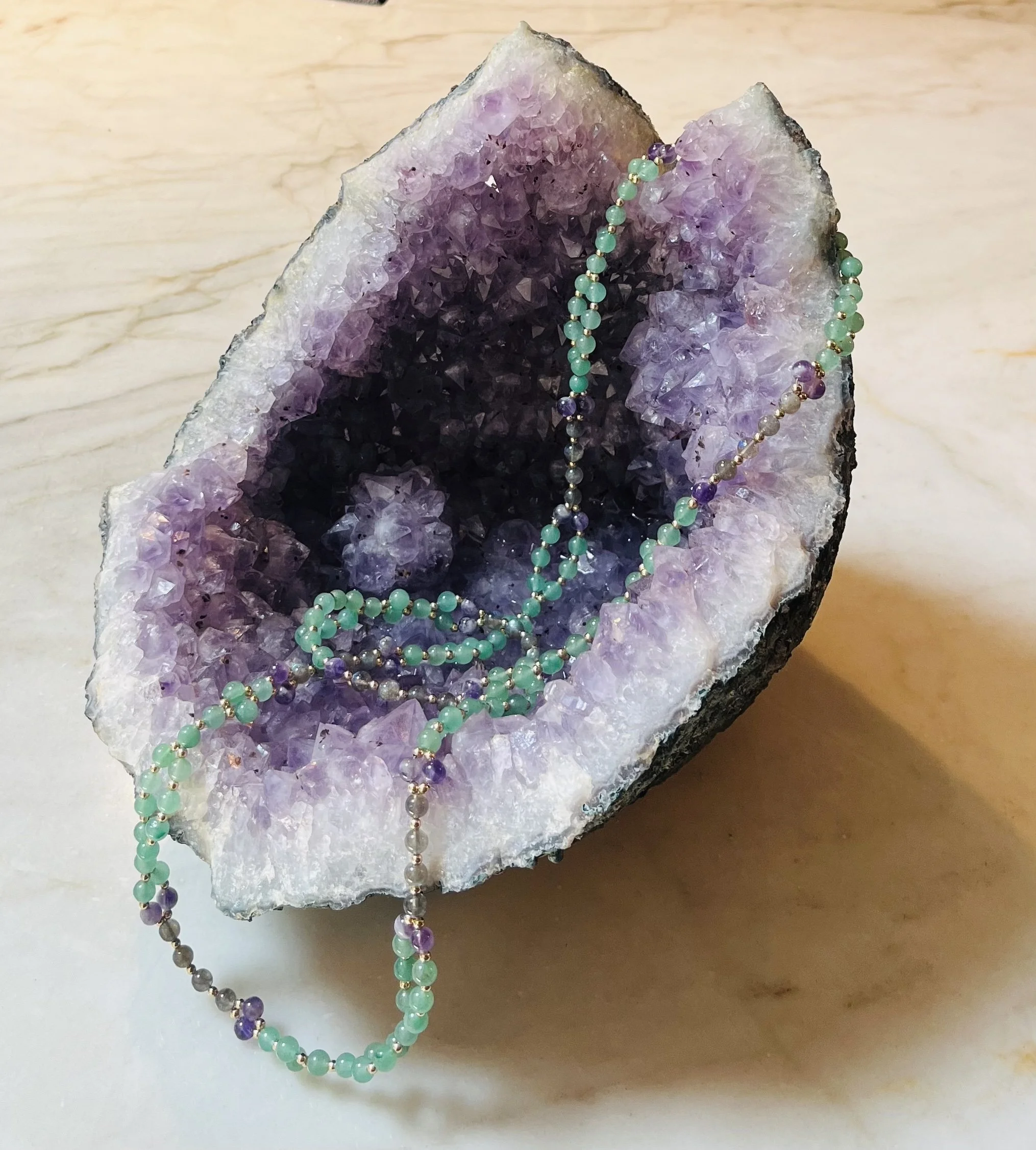 Aventurine | Amethyst | Labradorite | Gold
