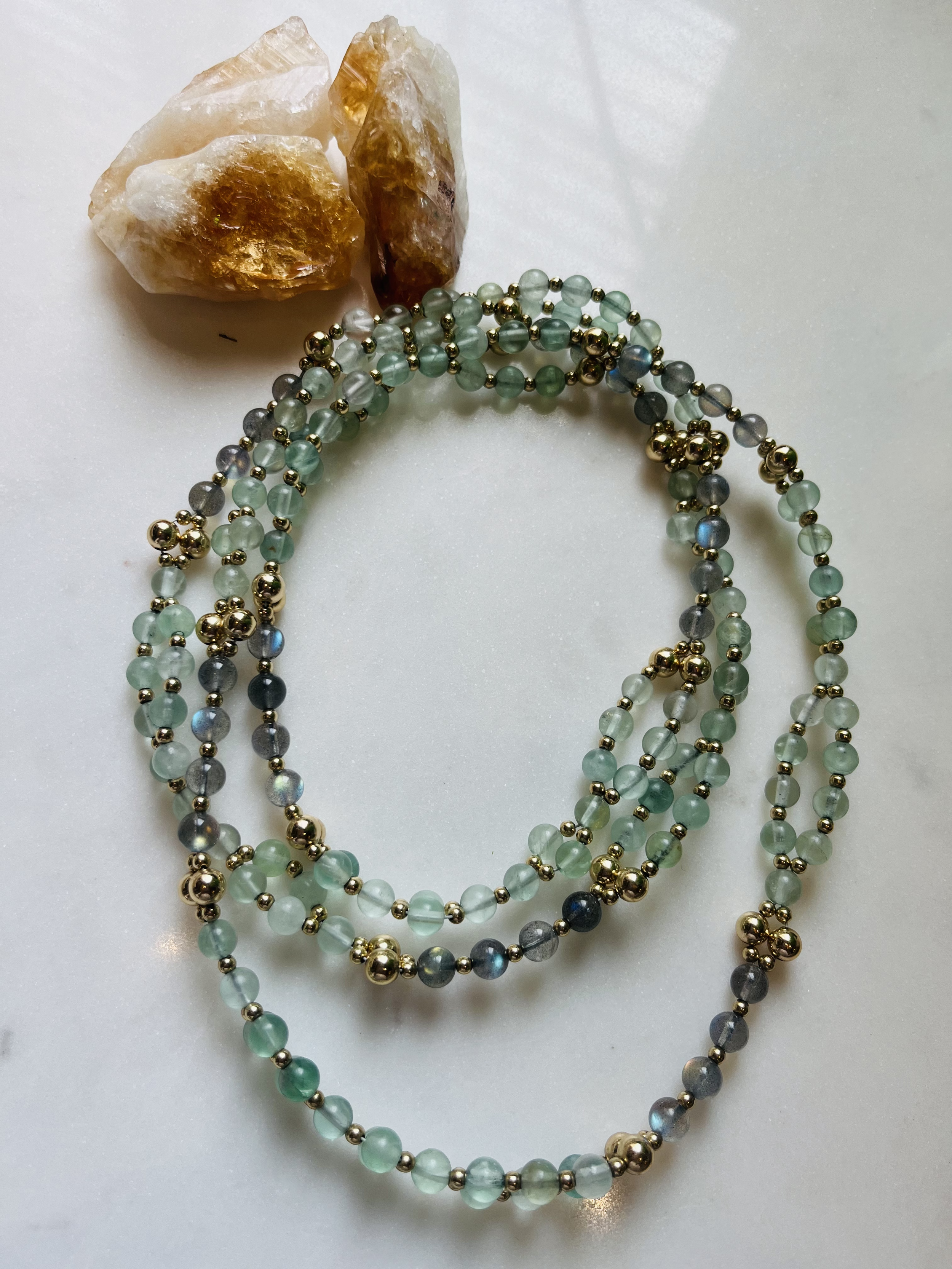 Green Aventurine | Labradorite | Gold