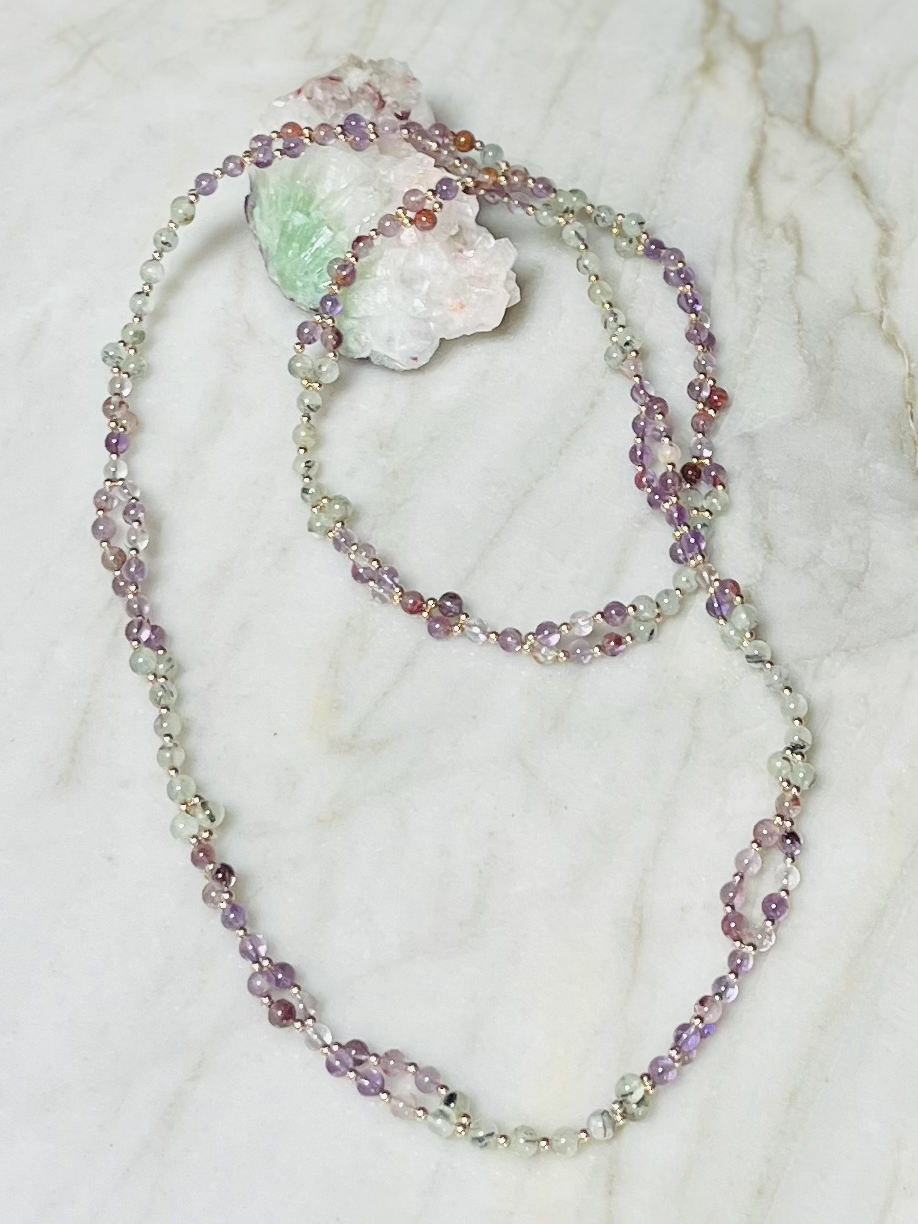 Super Seven | Prehnite | Gold