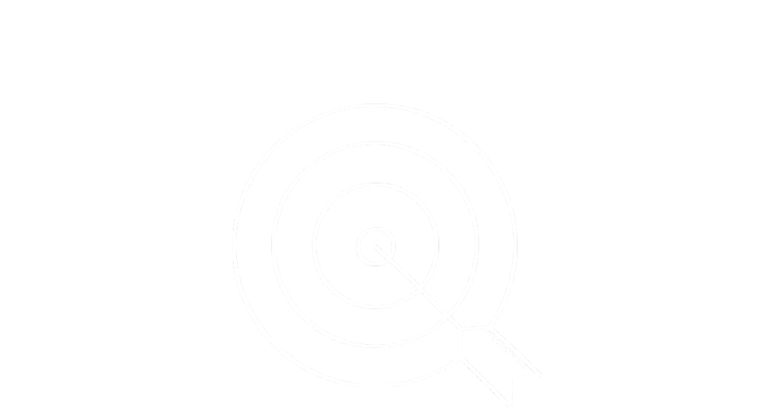 Line drawing of a magnifying glass focusing on a target with concentric circles and an arrow pointing towards the center.