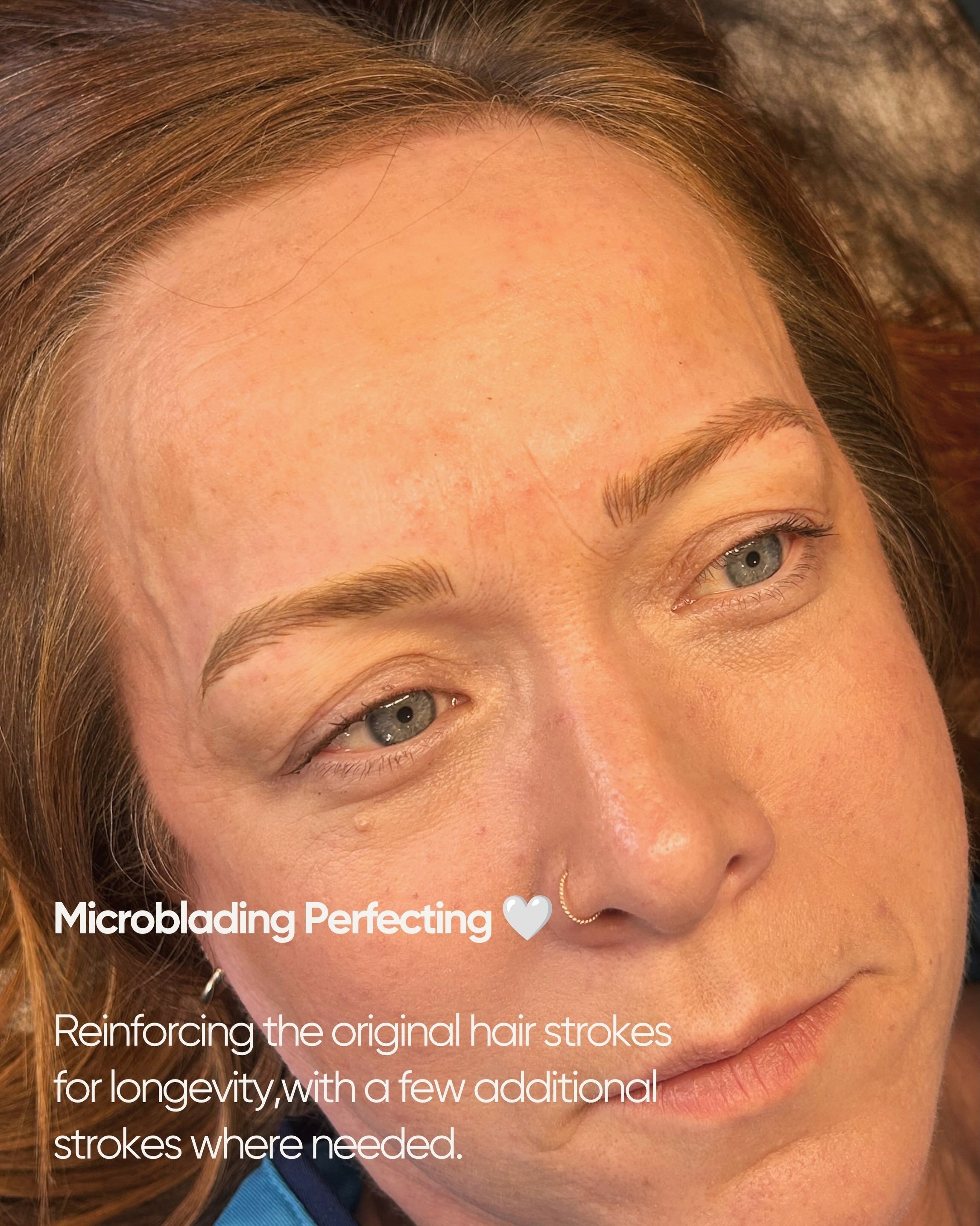 A look at two recent perfecting appointments 🤍

The perfecting appointment is where we assess how the brows have healed and make those final refinements to shape, colour and definition.
For the combination brows, we built the colour gradually, addin