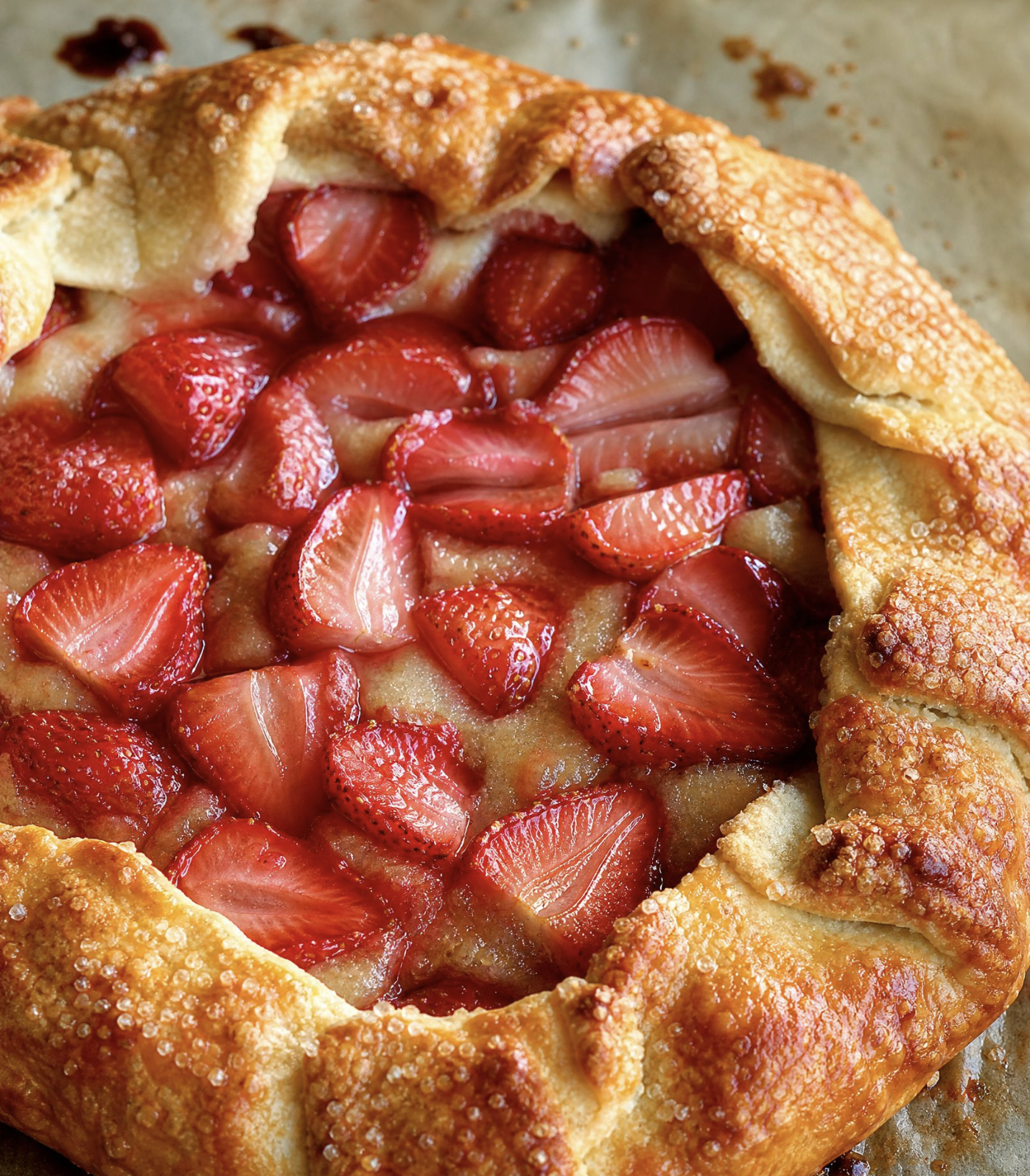 Strawberry Frangipane Galette (Dairy-Free)