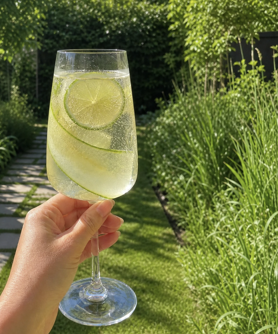 The Garden Spritz — Cucumber, Verbena, and Tonic