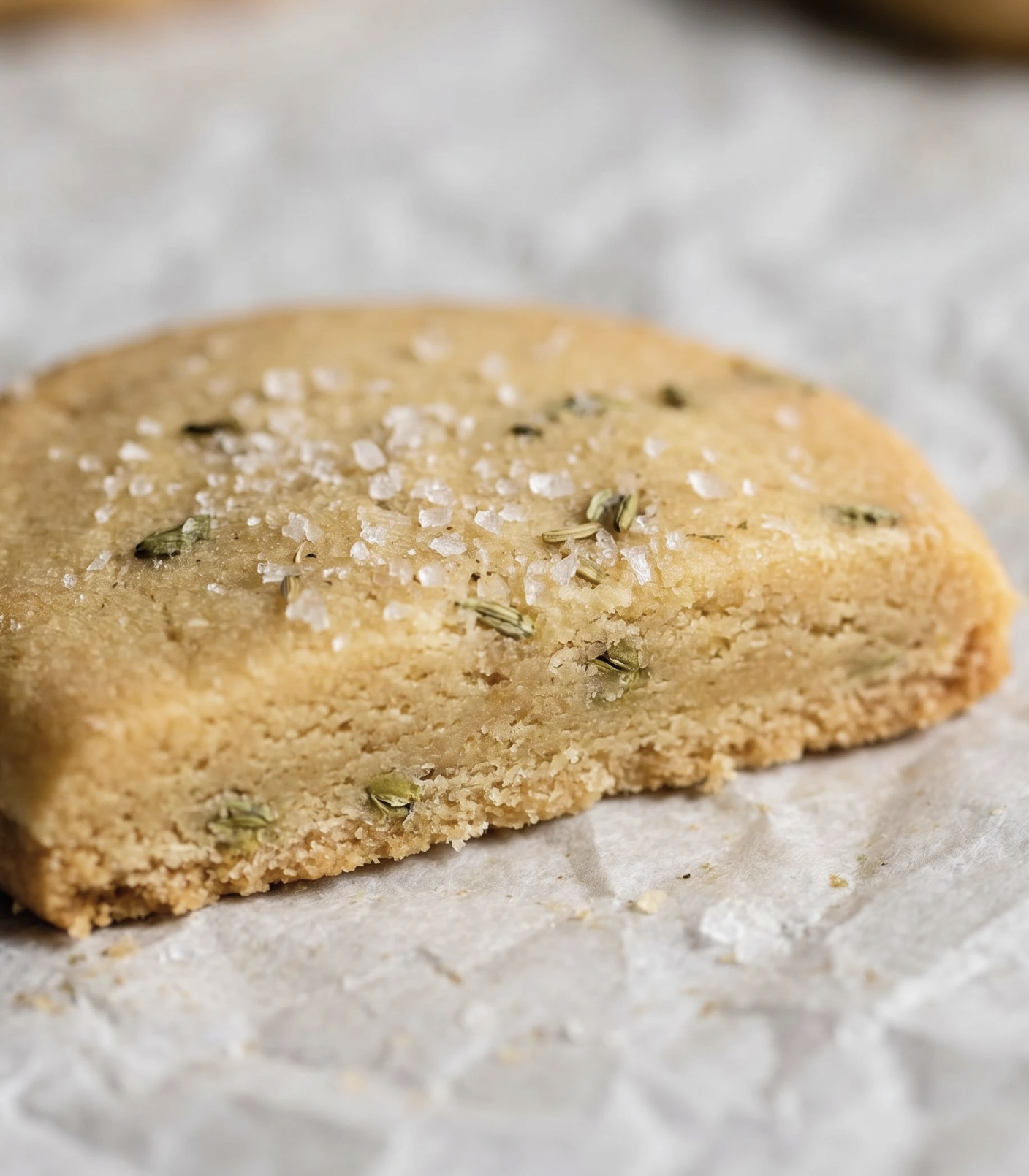 Cardamom Brown Butter Shortbread with Flaky Salt