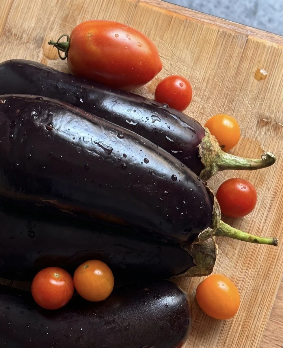 Slow-Roasted Eggplant and Tomato with Herbed White Beans