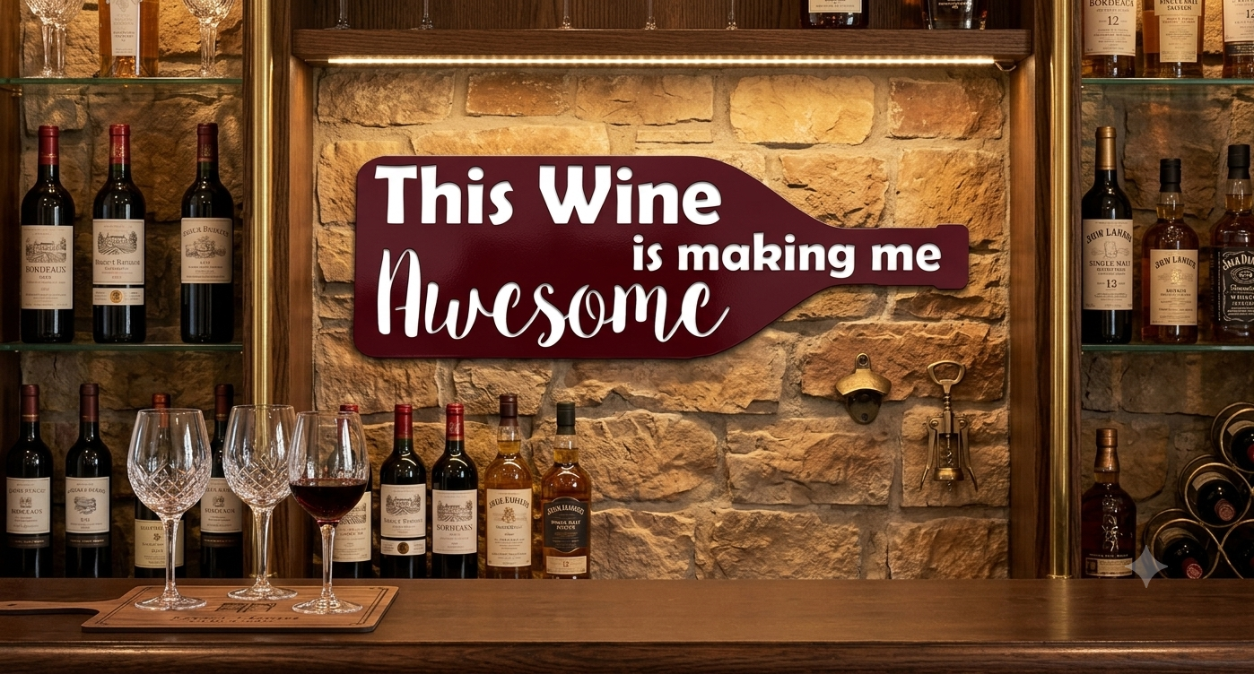 "This Wine is Making Me Awesome"