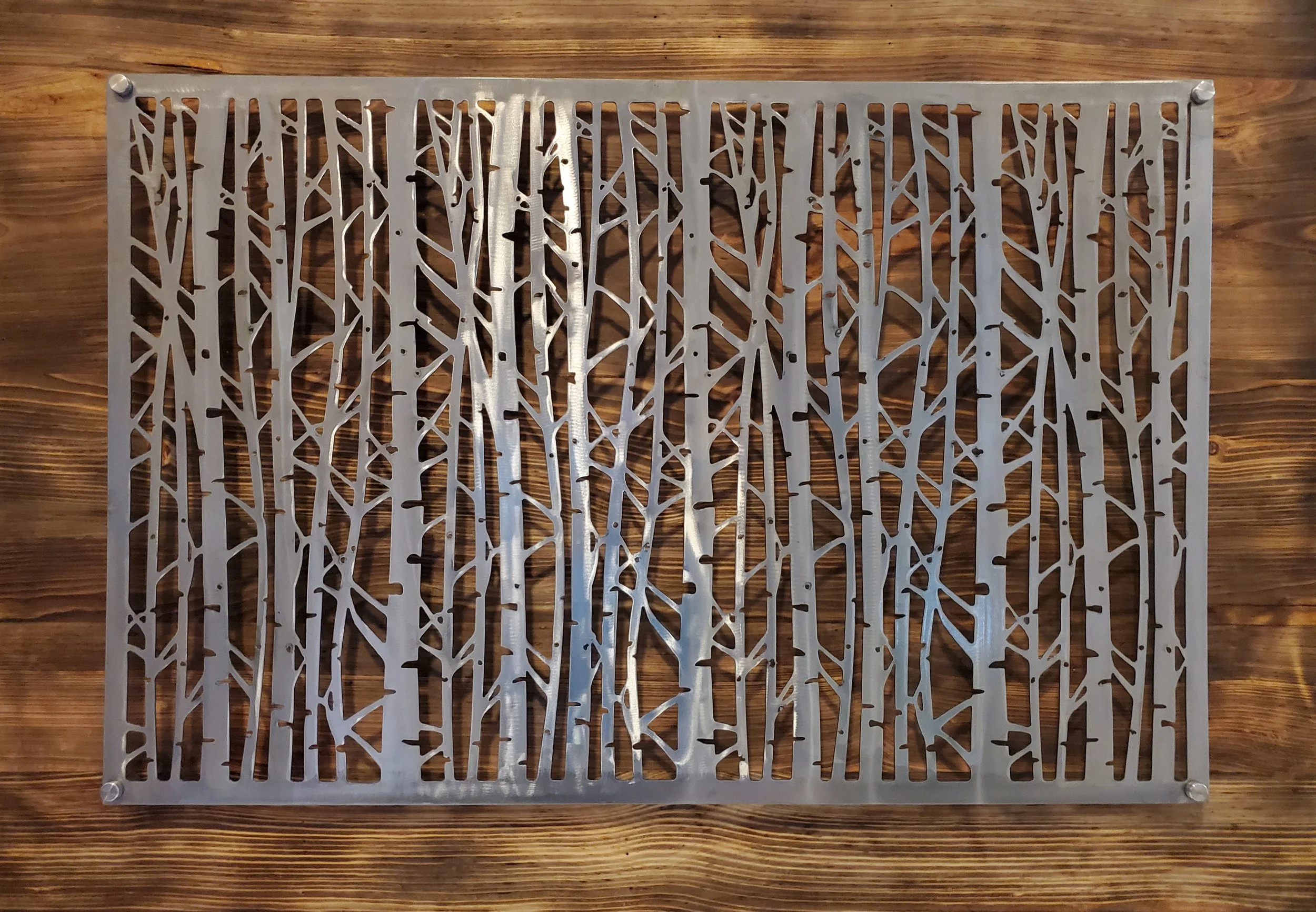 Aspens on Reclaimed wood
