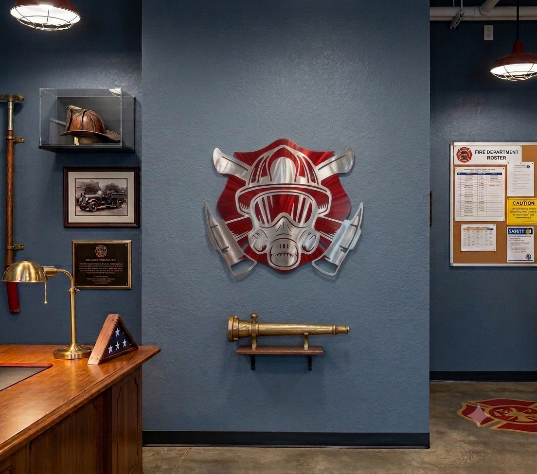 Firefighter Maltesian Cross & Helmet