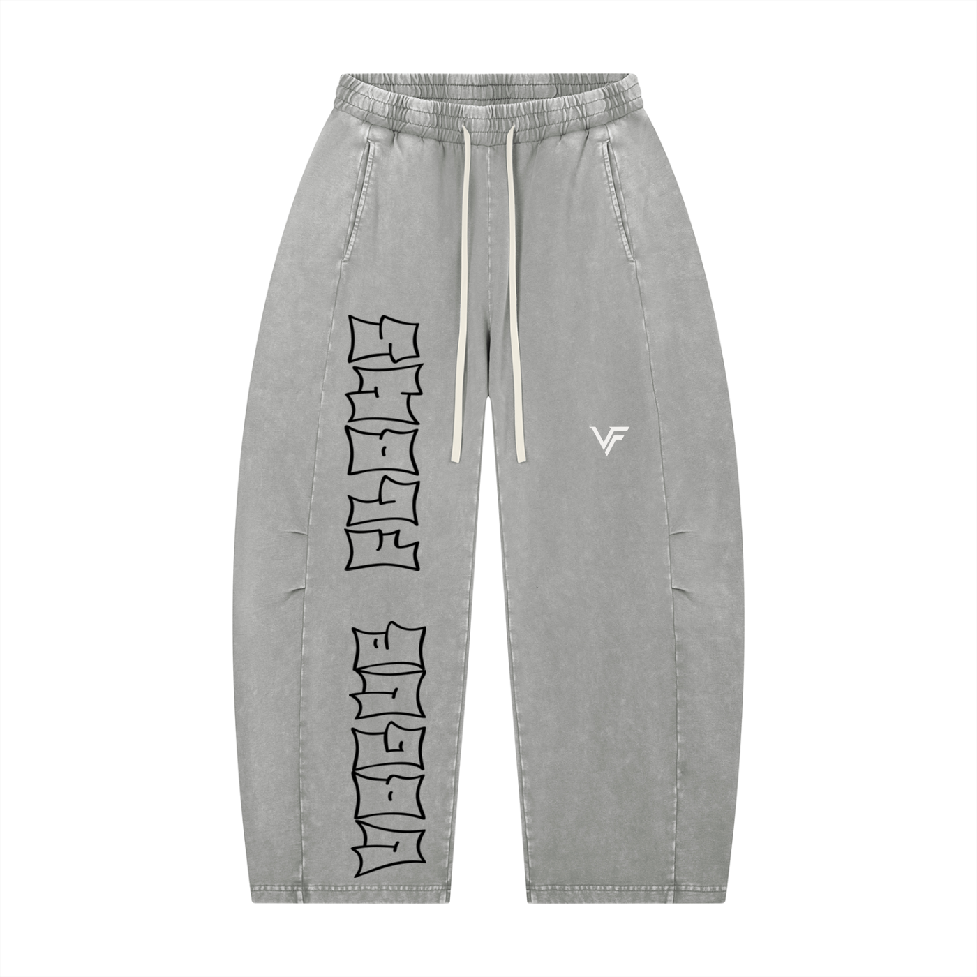 Vogue Flows Unisex Mineral Wash Barrel Leg Pants