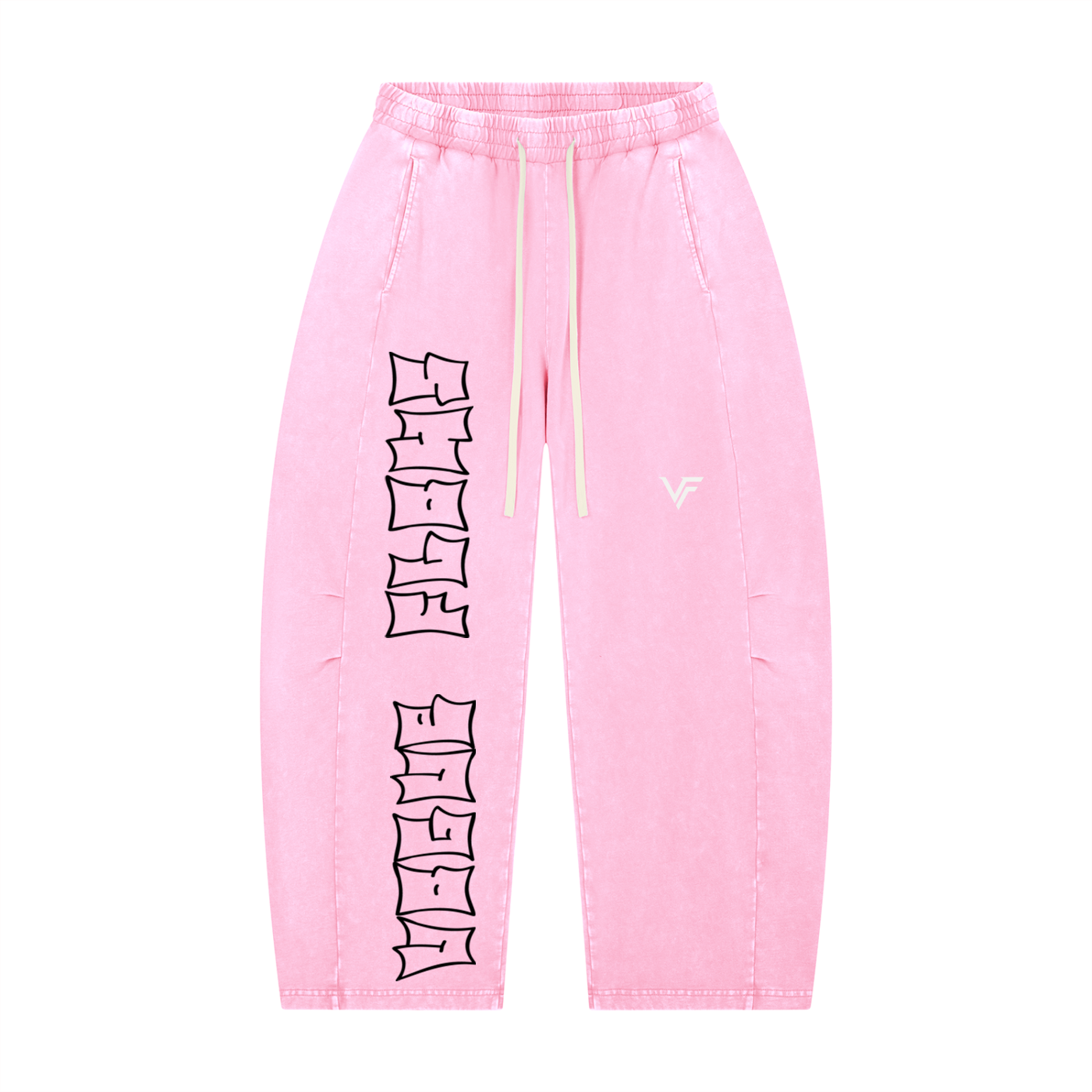 Vogue Flows Unisex Mineral Wash Barrel Leg Pants
