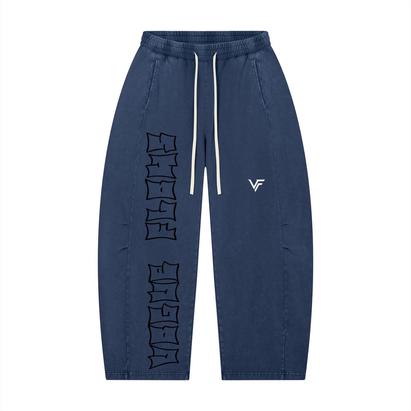 Vogue Flows Unisex Mineral Wash Barrel Leg Pants