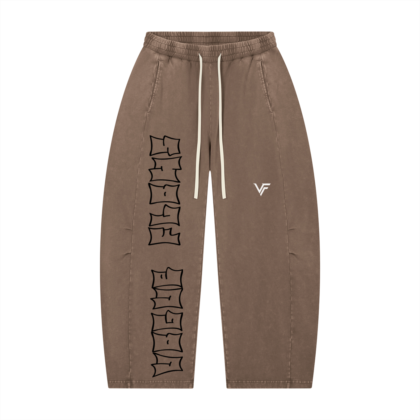 Vogue Flows Unisex Mineral Wash Barrel Leg Pants