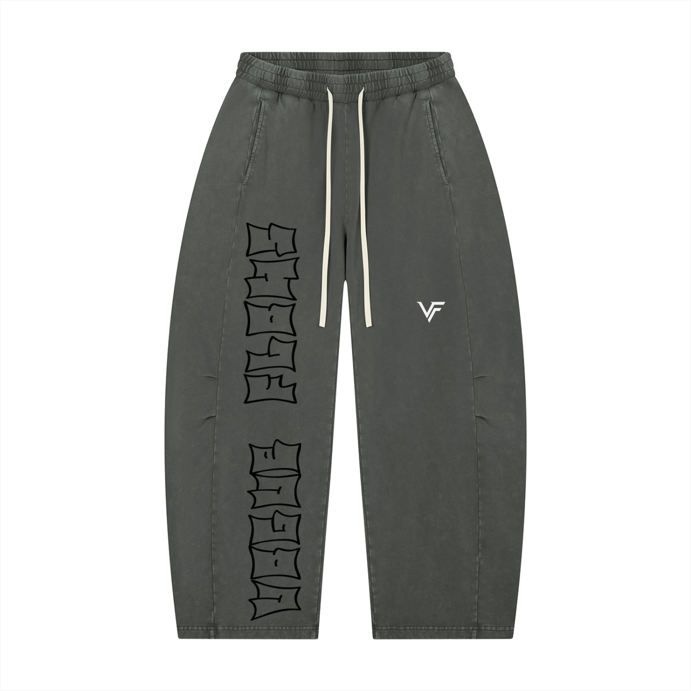 Vogue Flows Unisex Mineral Wash Barrel Leg Pants