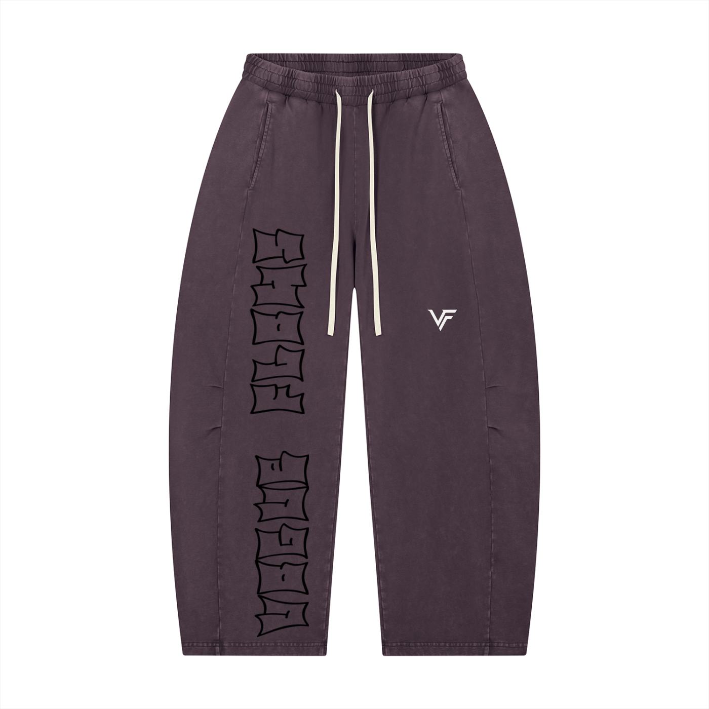 Vogue Flows Unisex Mineral Wash Barrel Leg Pants