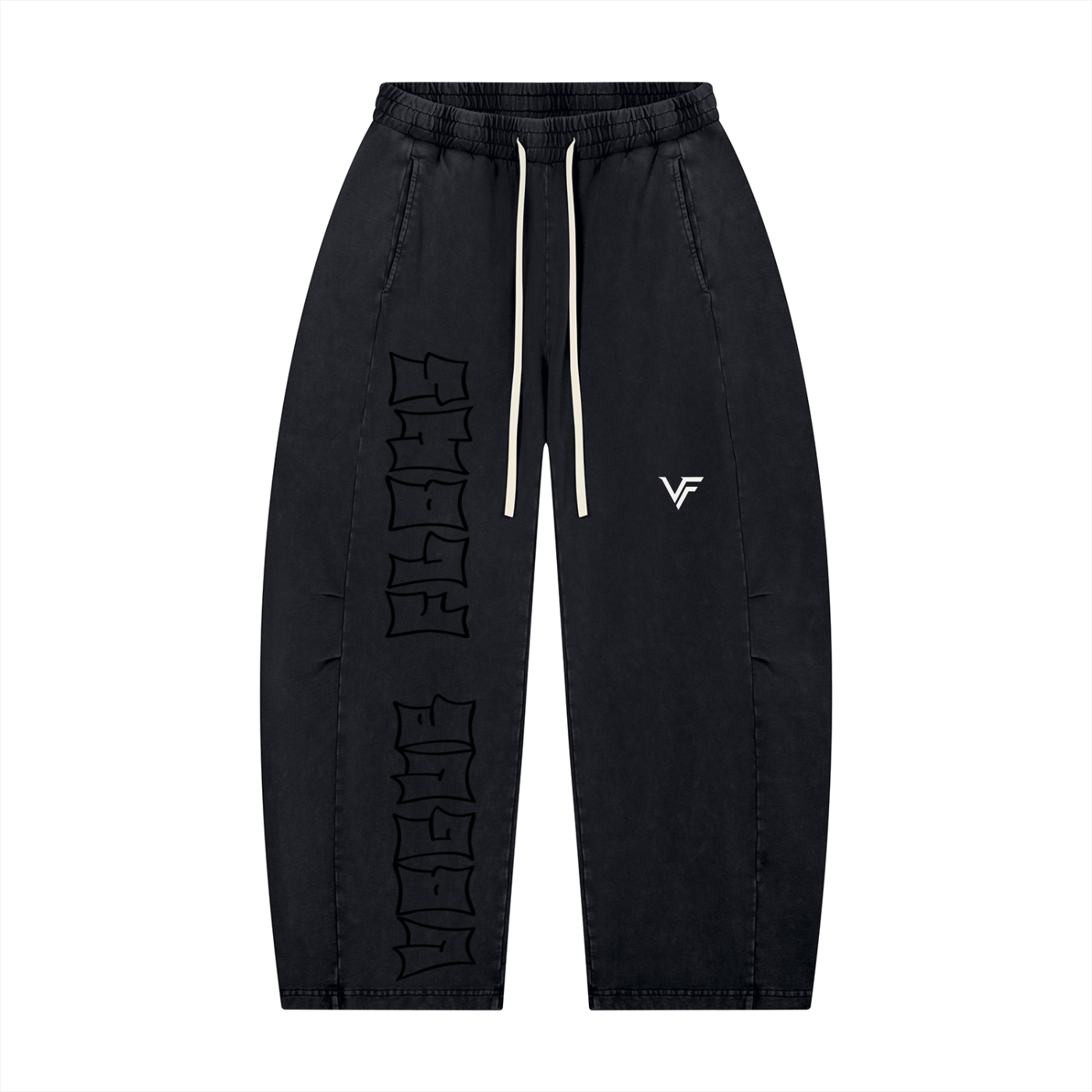 Vogue Flows Unisex Mineral Wash Barrel Leg Pants