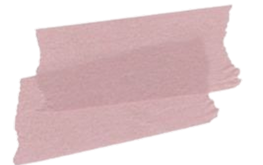 Pink piece of paper or fabric with a wavy edge