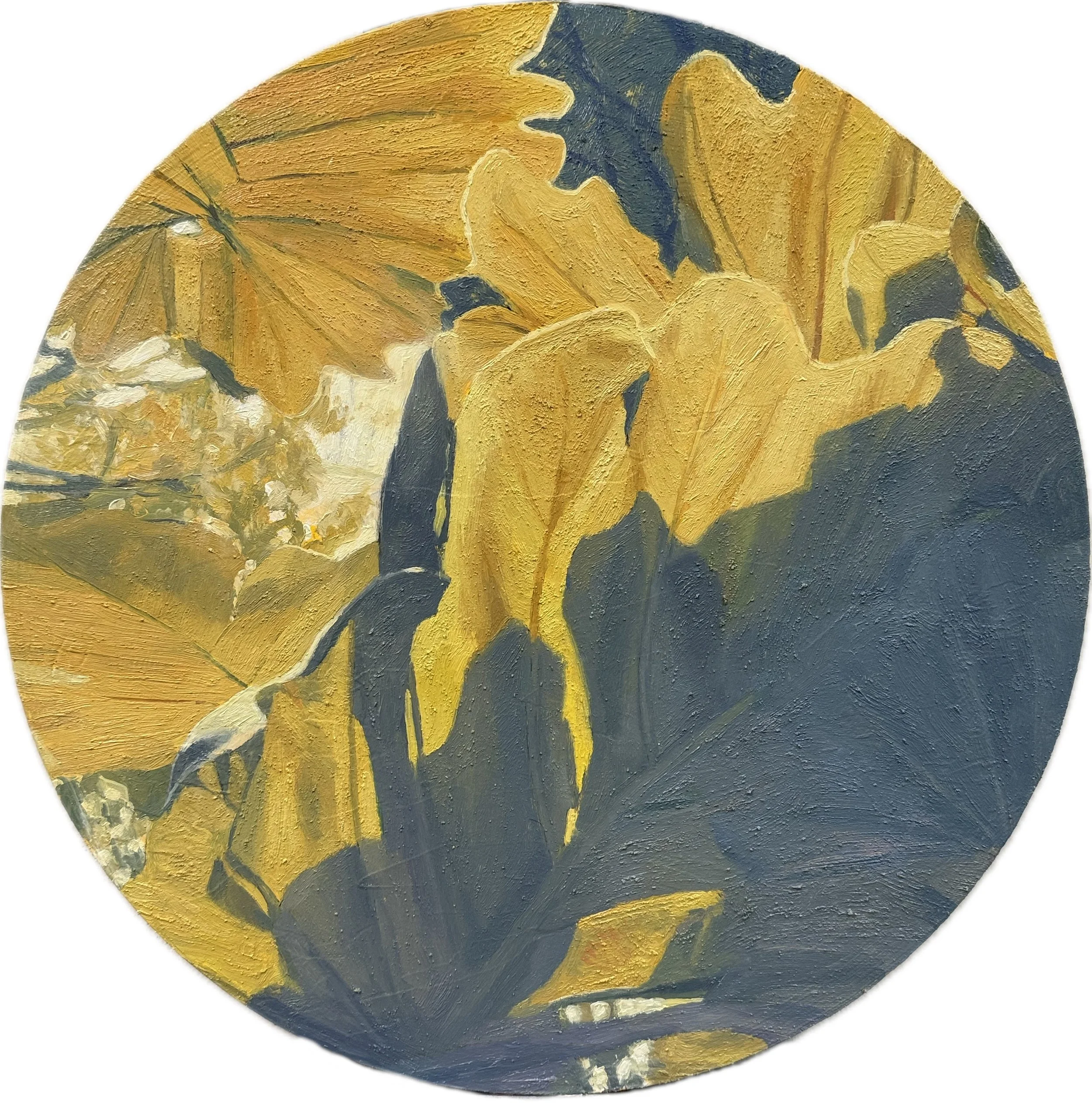 The Slowest Part, 2025 • Oil on panel • 18 in. diameter