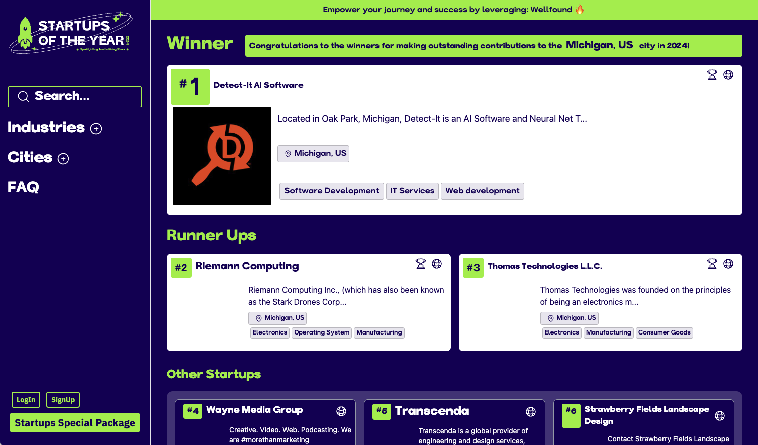 Detect-It Named “Startup of the Year 2024” in Michigan by HackerNoon Voters