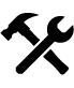 Icon of crossed hammer and wrench.