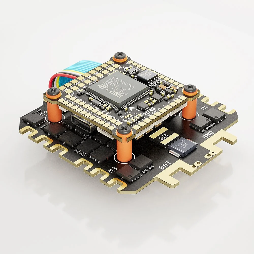 High Performance DAKEFPV H743 Metal Flight Controller 8S/12S 120A ESC Compatible Betaflight / INAV / Ardupilot