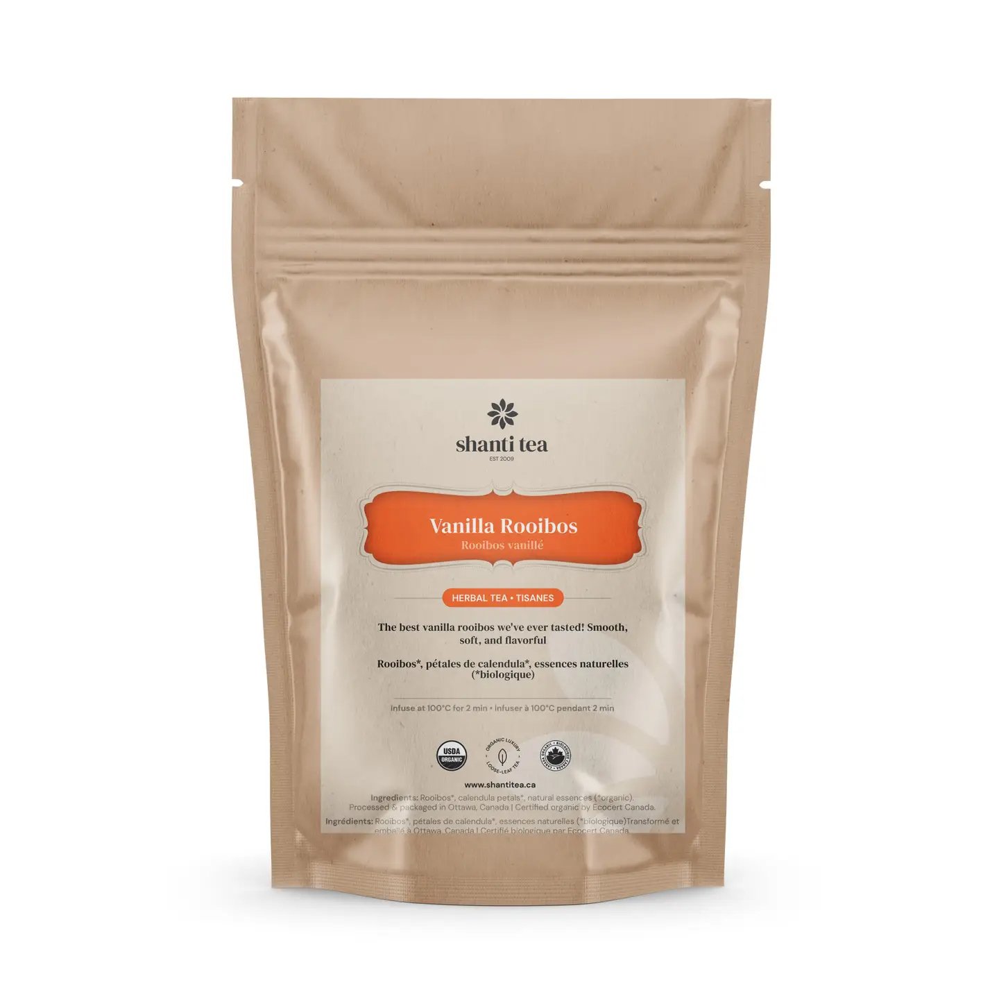 Vanilla Rooibos, Loose Leaf Pouch, 25g