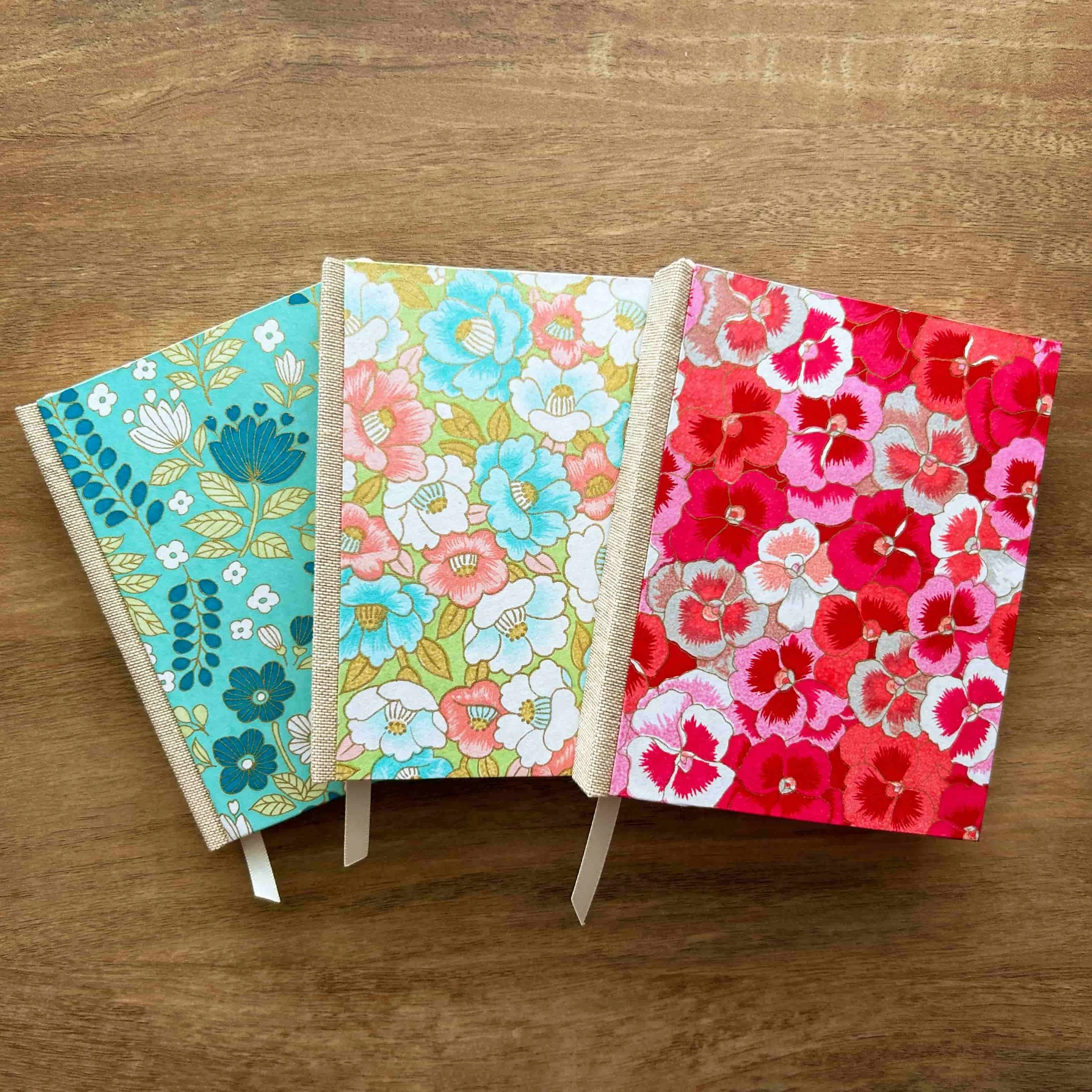 Handmade Dot Grid Bullet Journal – Spring Collection
