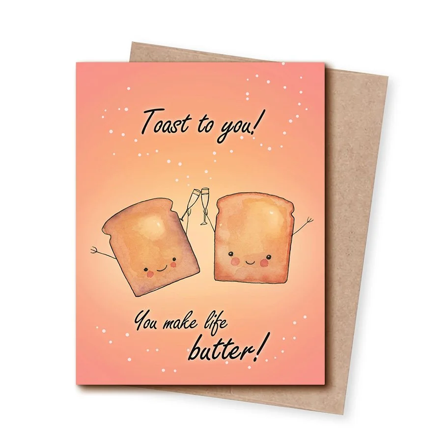 Toast to You Greeting Card