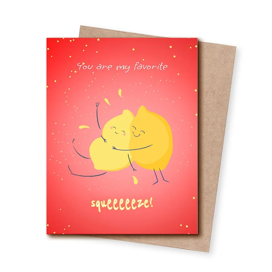 SQUEEEZE! Greeting Card