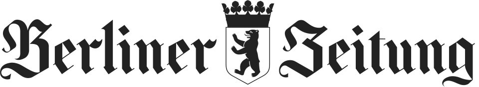 Logo der Berliner Zeitung mit einem schwarzen Wappenschild und einer Krone darüber.