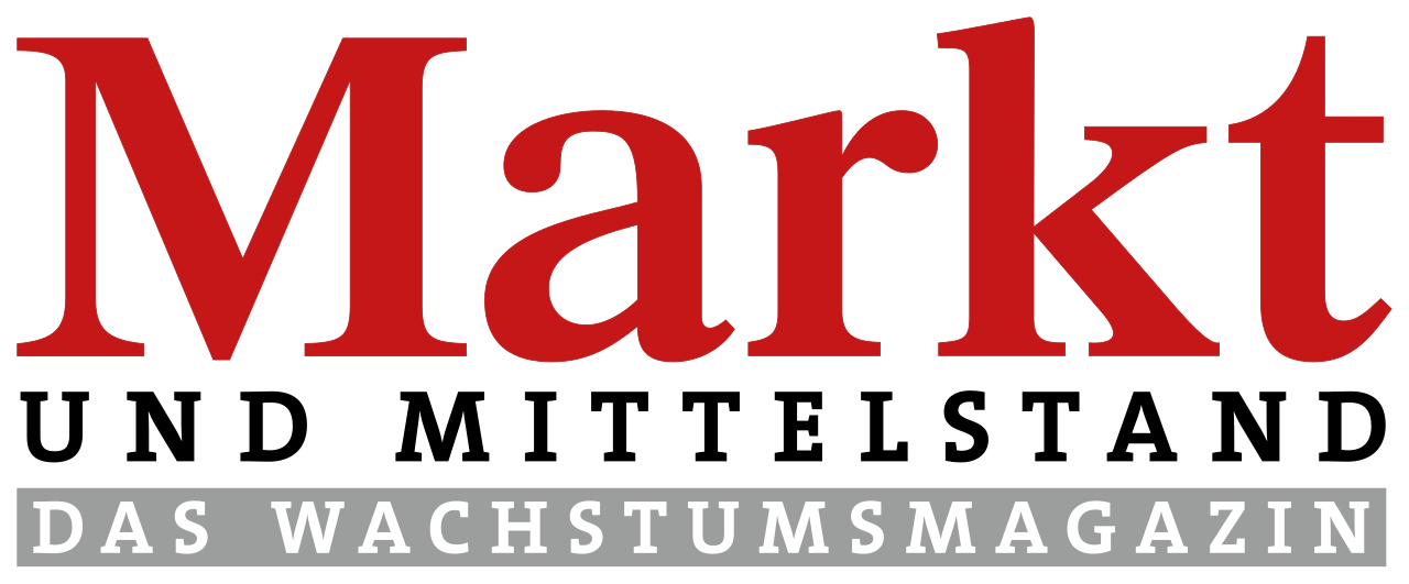 Das Cover einer Zeitschrift mit dem Titel 'Market', Untertitel 'Das Wachstumsmagazin', in den Farben Schwarz, Rot und Grau.