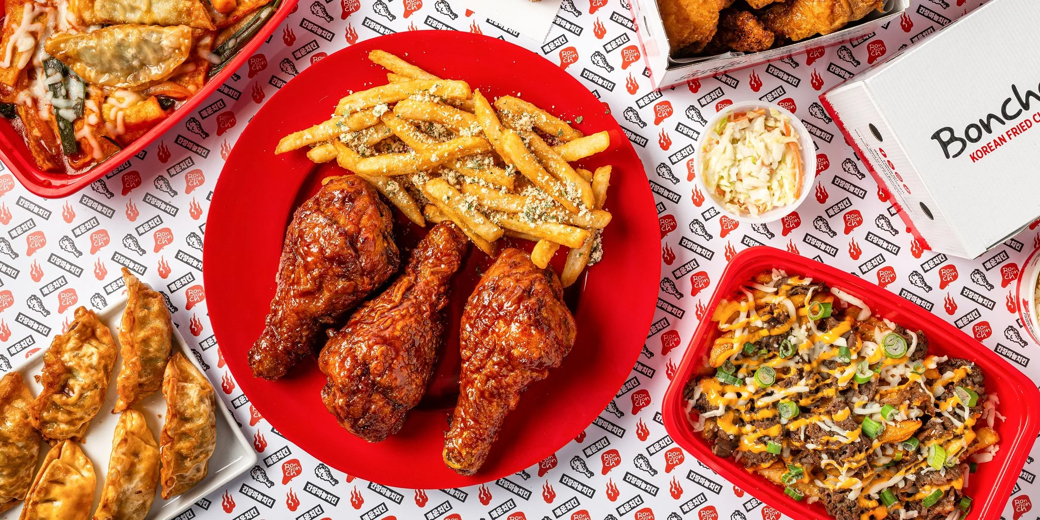 Bonchon Korean Fried Chicken Tablescape
