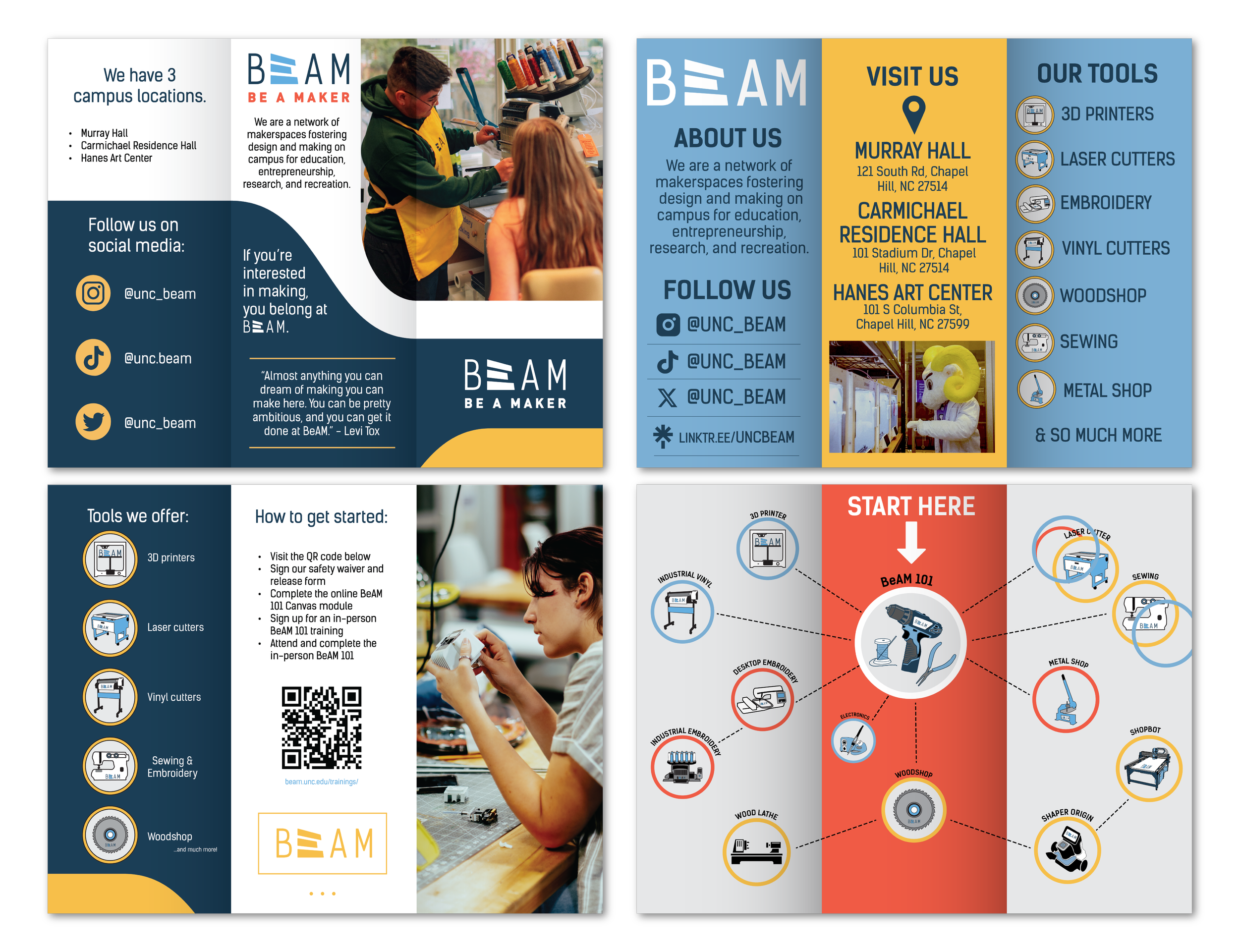 Previous versions of the BeAM brochure.