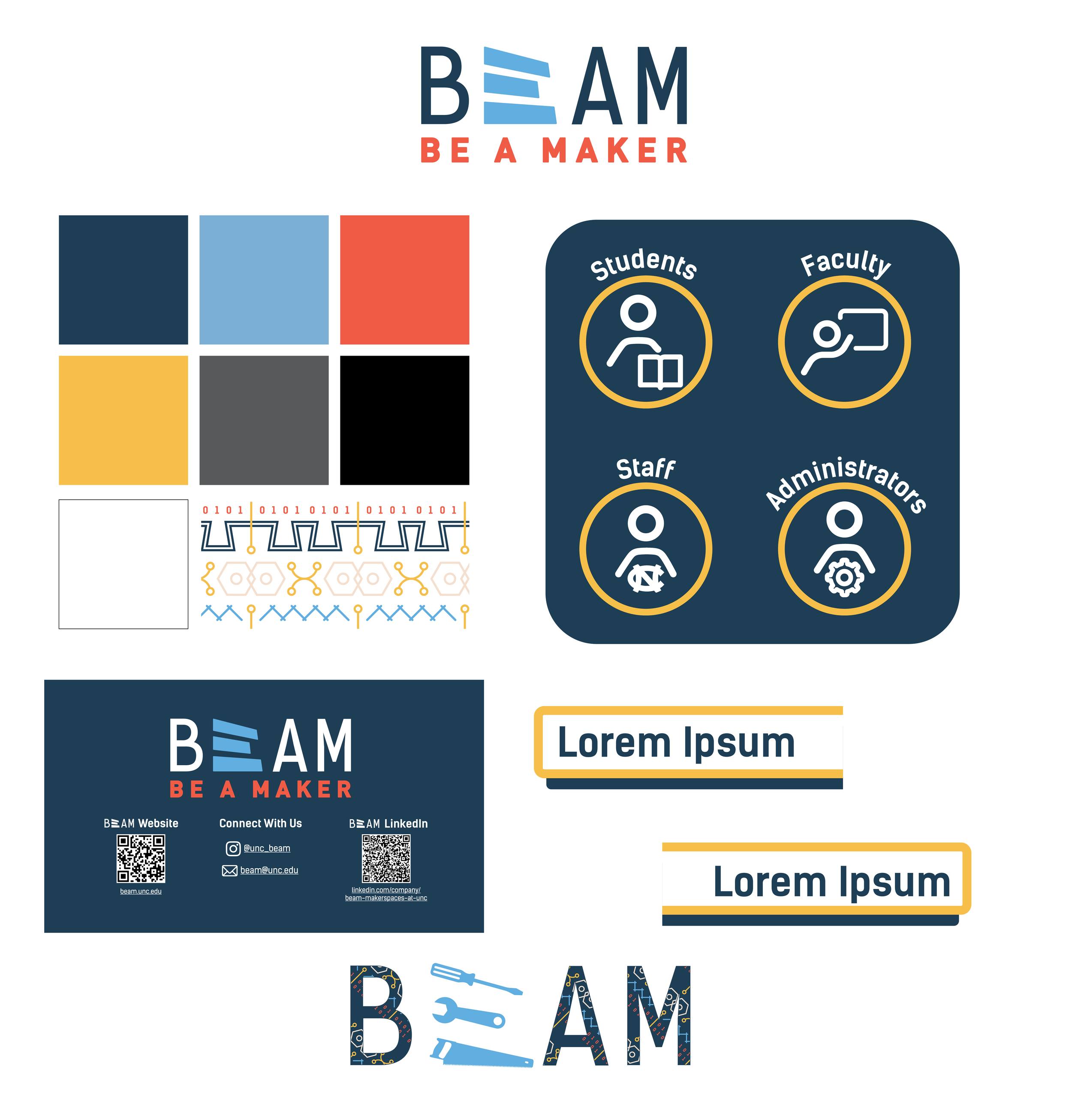 Branding visuals used and developed for this project.