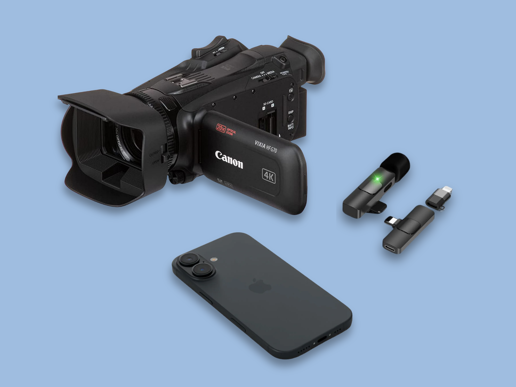 Footage captured using the Canon VIXIA HF G70 camcorder and iPhone 16 camera. Simple wireless lavalier microphone used for audio.