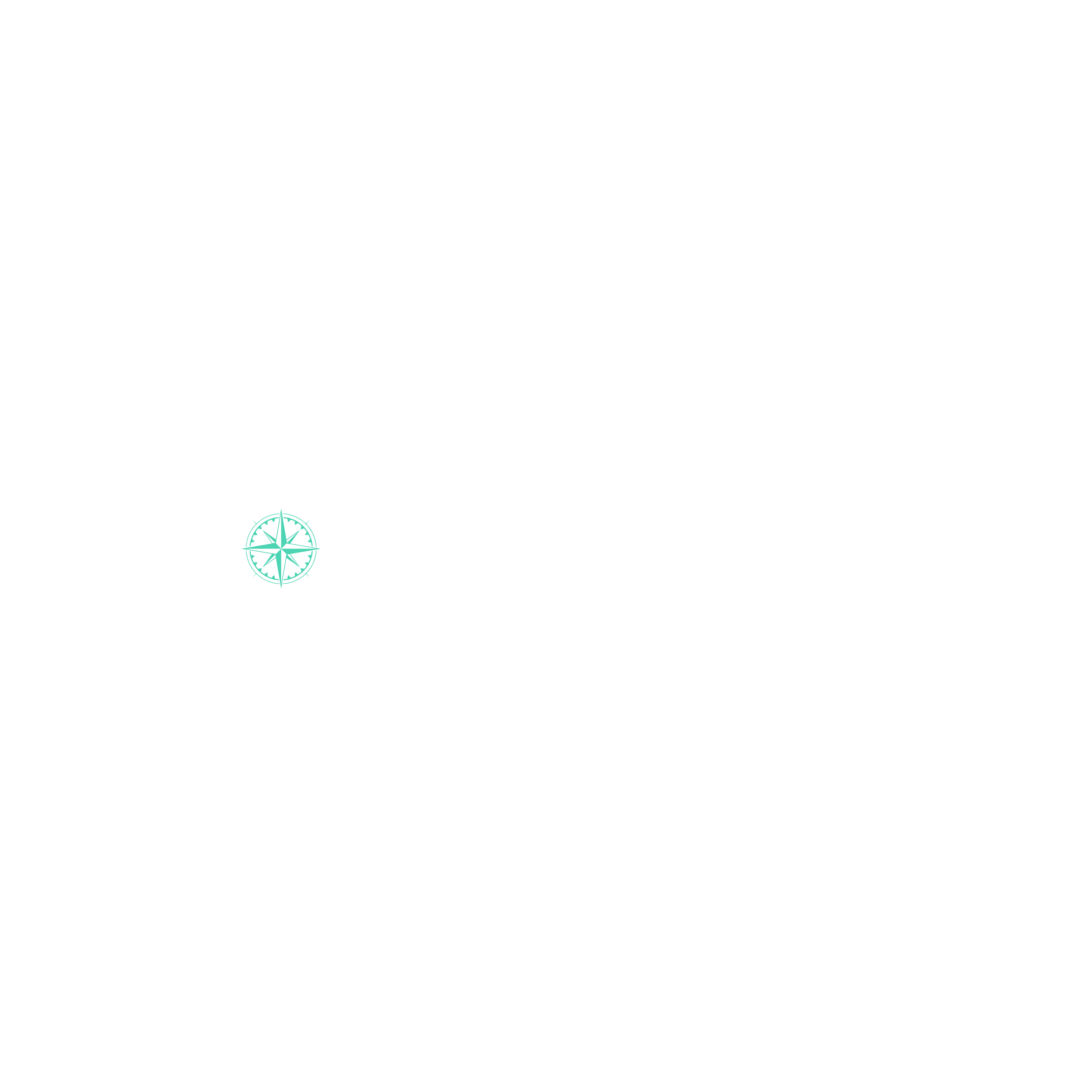 Logo of CompassRose Realty with a compass icon in teal and black on a black background.