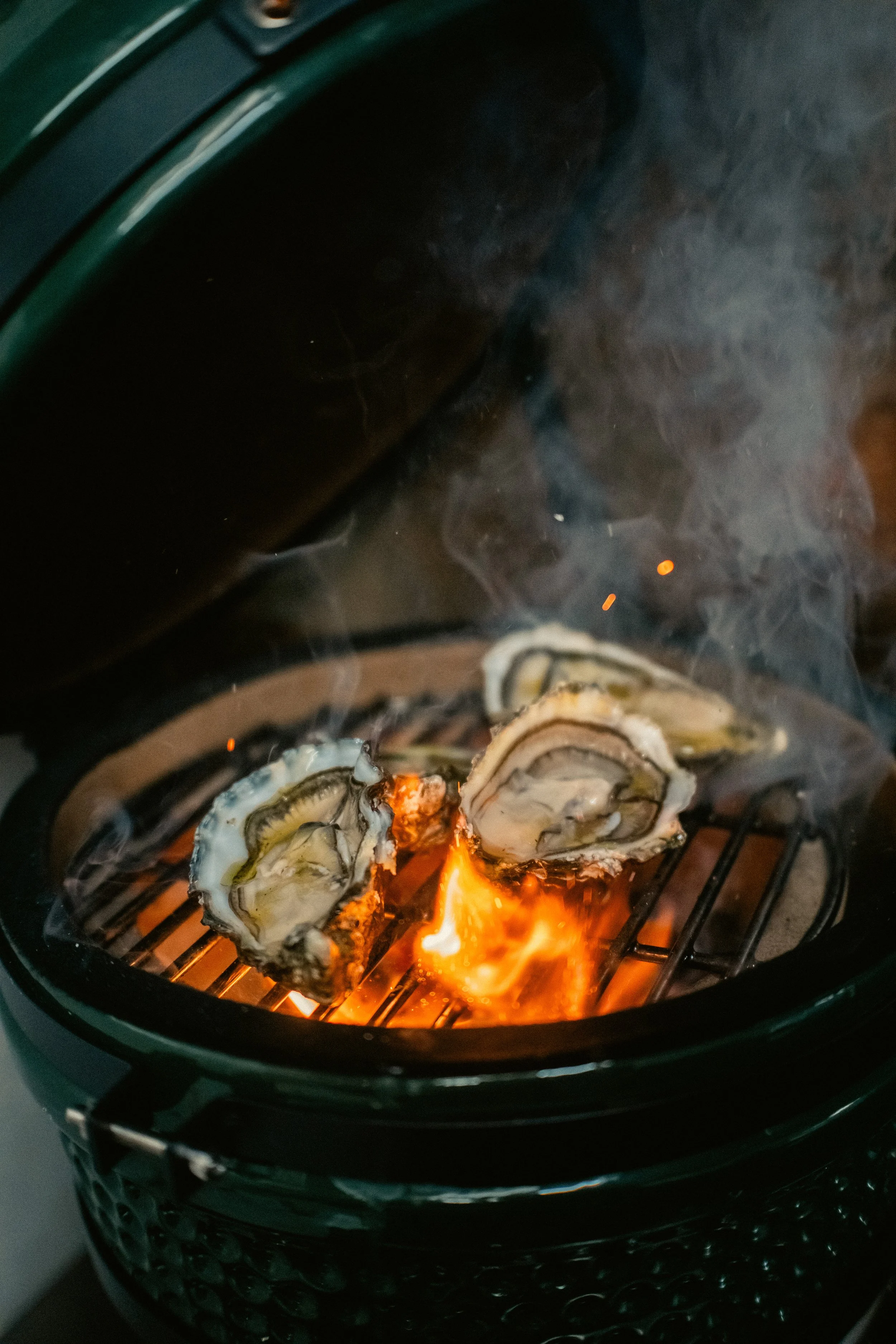 ostriche al barbecue