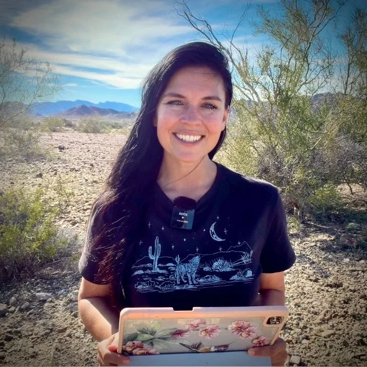 Autumn Jerumbo in the Arizona desert offering life coaching focused on clarity, decision making, intentional living, and personal growth.