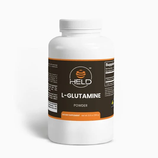 HELD GLUTAMINE POWDER