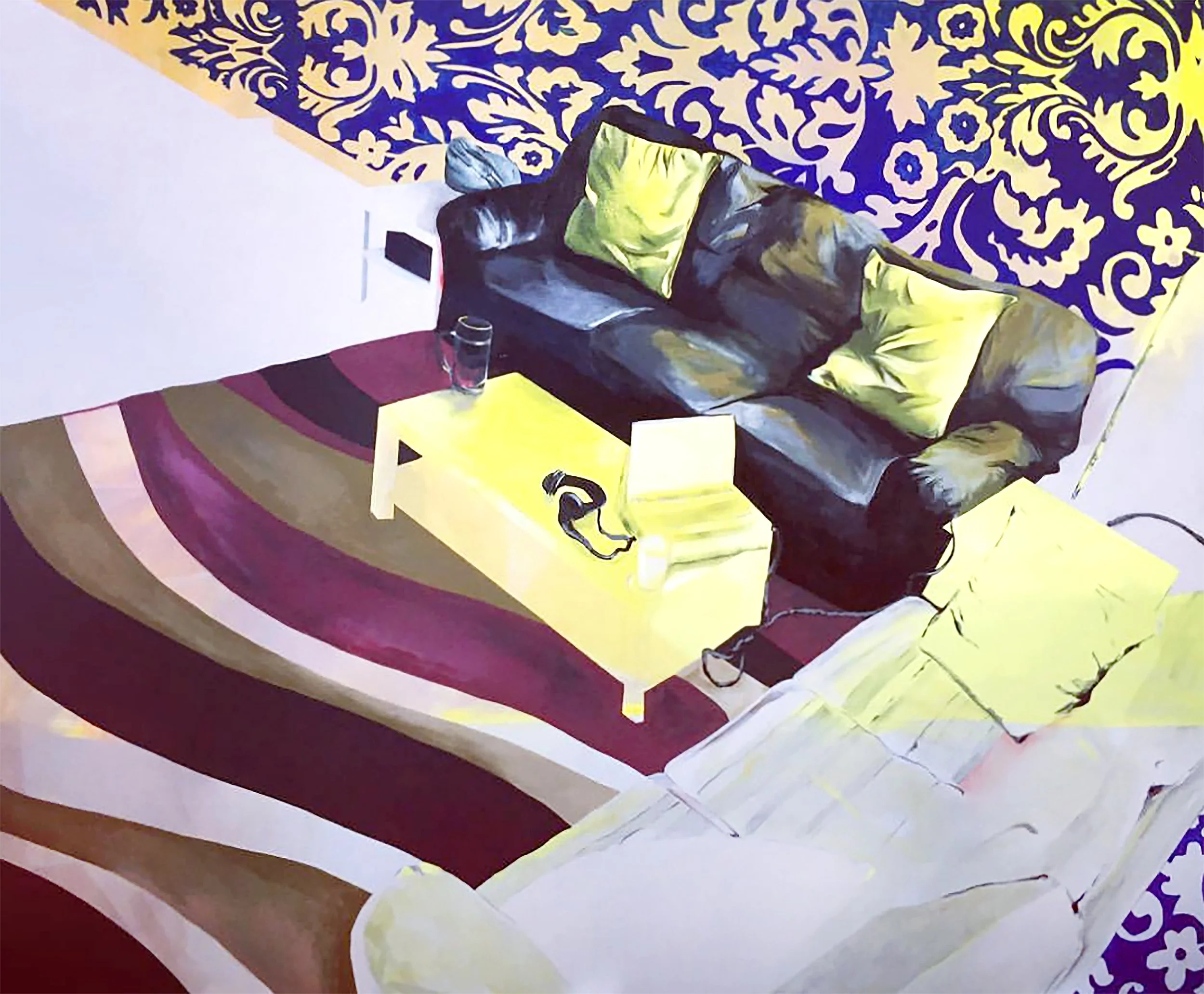 Contemporary art interior painting by Sarah Heyward, New Mexico artist