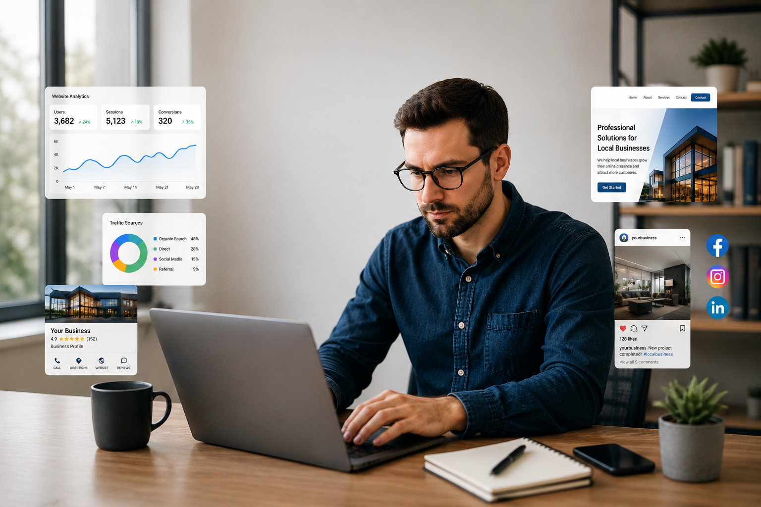 South Coast Growth Partners providing local SEO, website design, Google Business Profile optimization, and digital marketing solutions for small businesses.