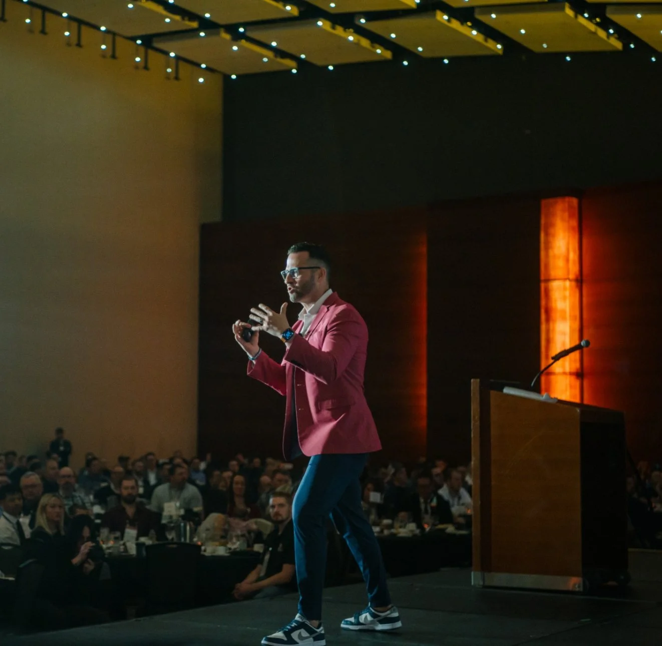 Control the controllables keynote speaking topic about competing where it counts and ignoring the rest.
