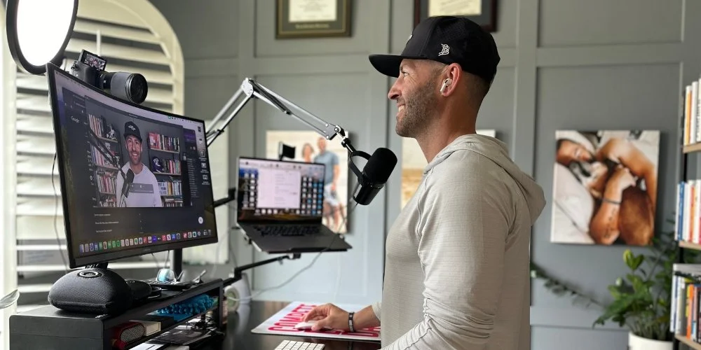 Jake being interviewed on a podcast